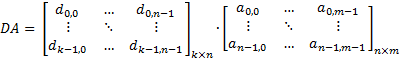 MMultiplication Matrix Left 1