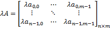 MMultiplication Scalar