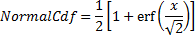 VMNormal Cdf